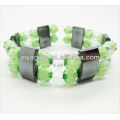 Fashion Magnetic stretch green pearl beads bracelet